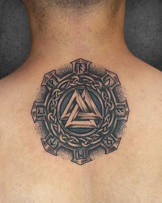 realism celtic knot tattoo