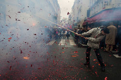 Paris, février 2005, célébration du nouvel an chinois