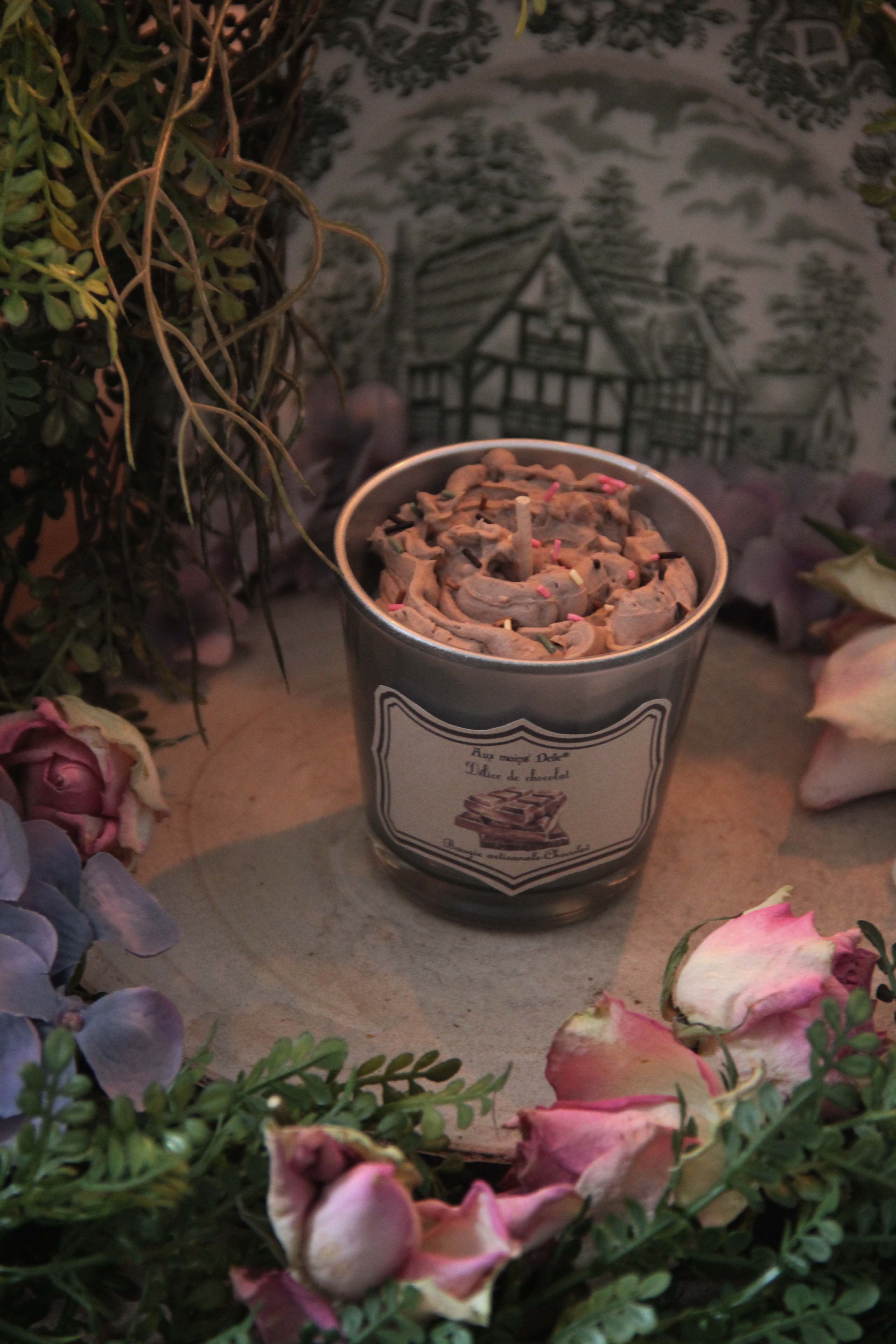 Bougie "Délice de chocolat" (petite bougie)