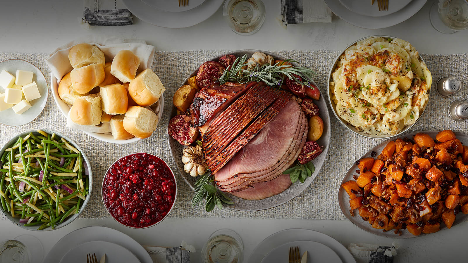 Arranged Food and Objects