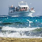 Cruise Approaching Shore
