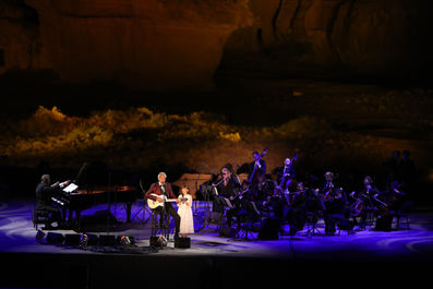 Arabian Philharmonic Orchestra with Andrea Bocelli at Hegra, KSA