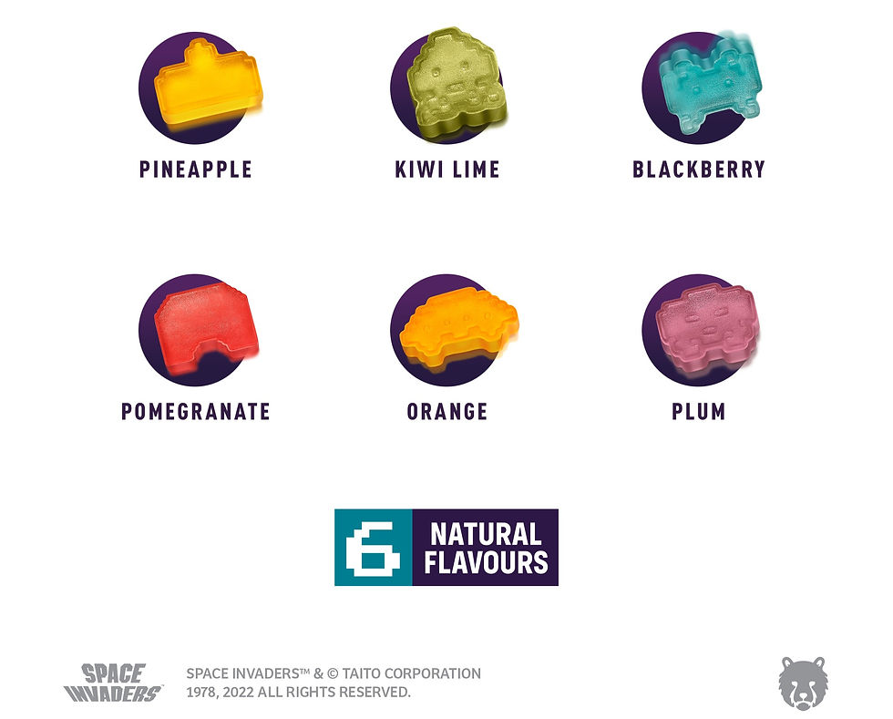 Space Invaders Gamer Gummies
