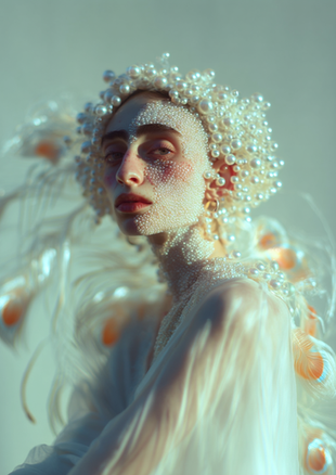 AI-generated experimental glitch style by Seray Akkoyun, seray.ai, seray ai, glitchybeauty, glitchy beauty