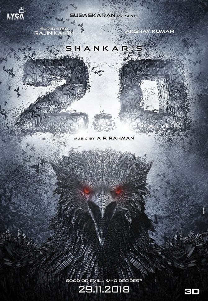 Rajnikanth's & Akshay Kumar's much awaited film 2.0, release date finalised 29.11.2018