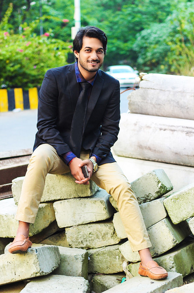 Bharat Singal Poses for Bollywood Entertainment