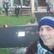 People outside in winter