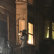 People outside in winter