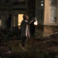 People outside in winter