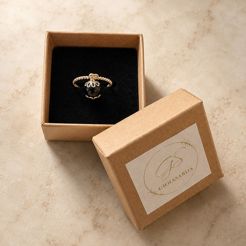 Thumbnail: Sardinian Handmade Silver Ring - TRECCIA SU COCCU