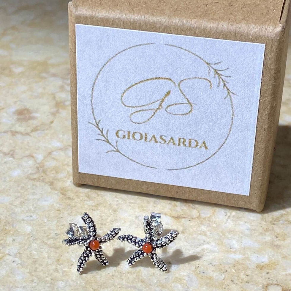 Miniatura: orecchini sardi argento