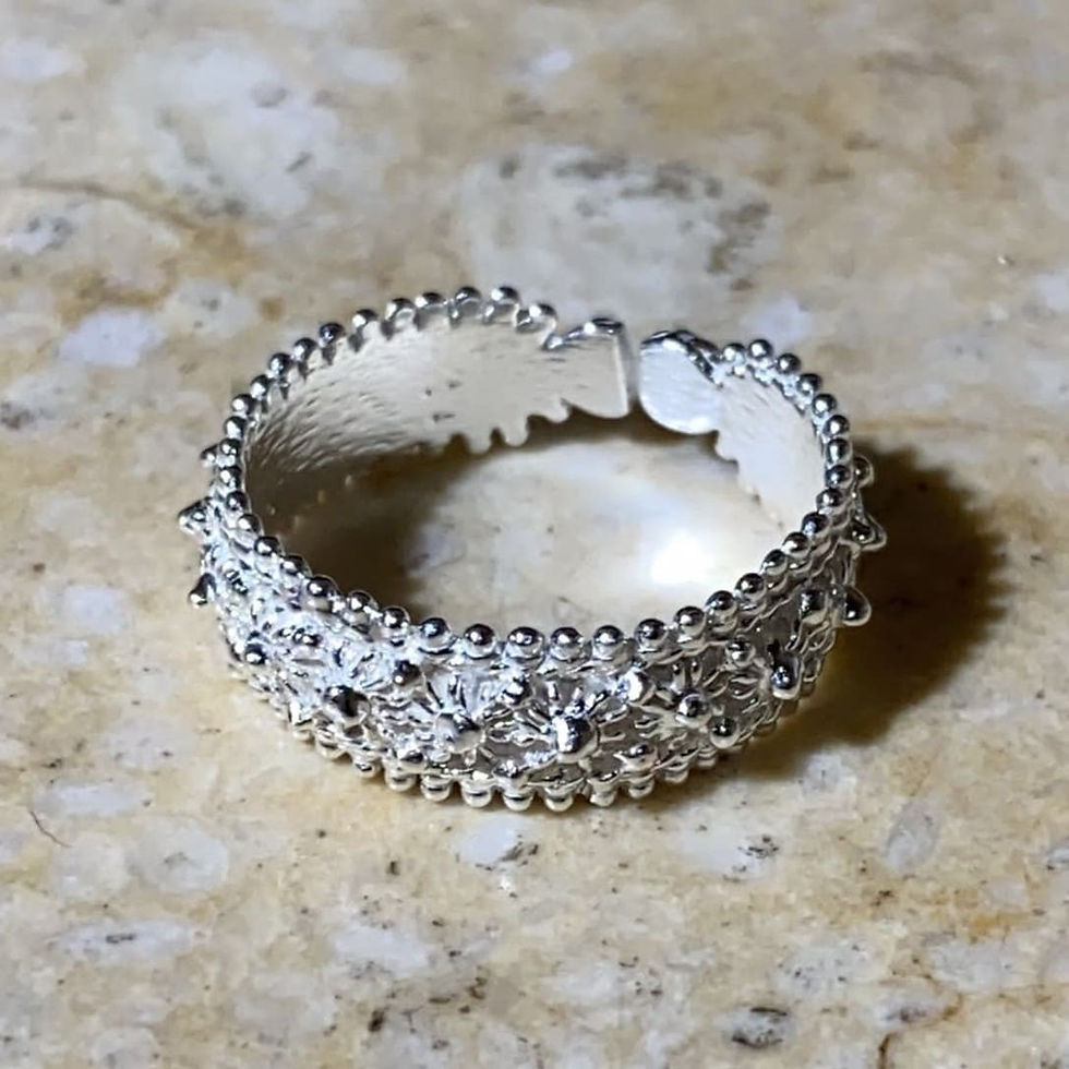 Miniatura: anello sardo argento modello the queen