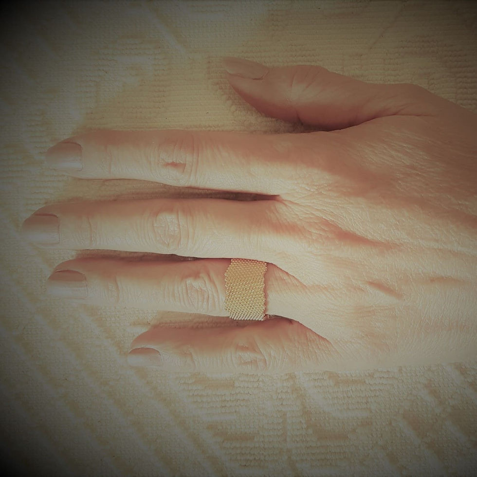 Miniatura: fede sarda argento dorata