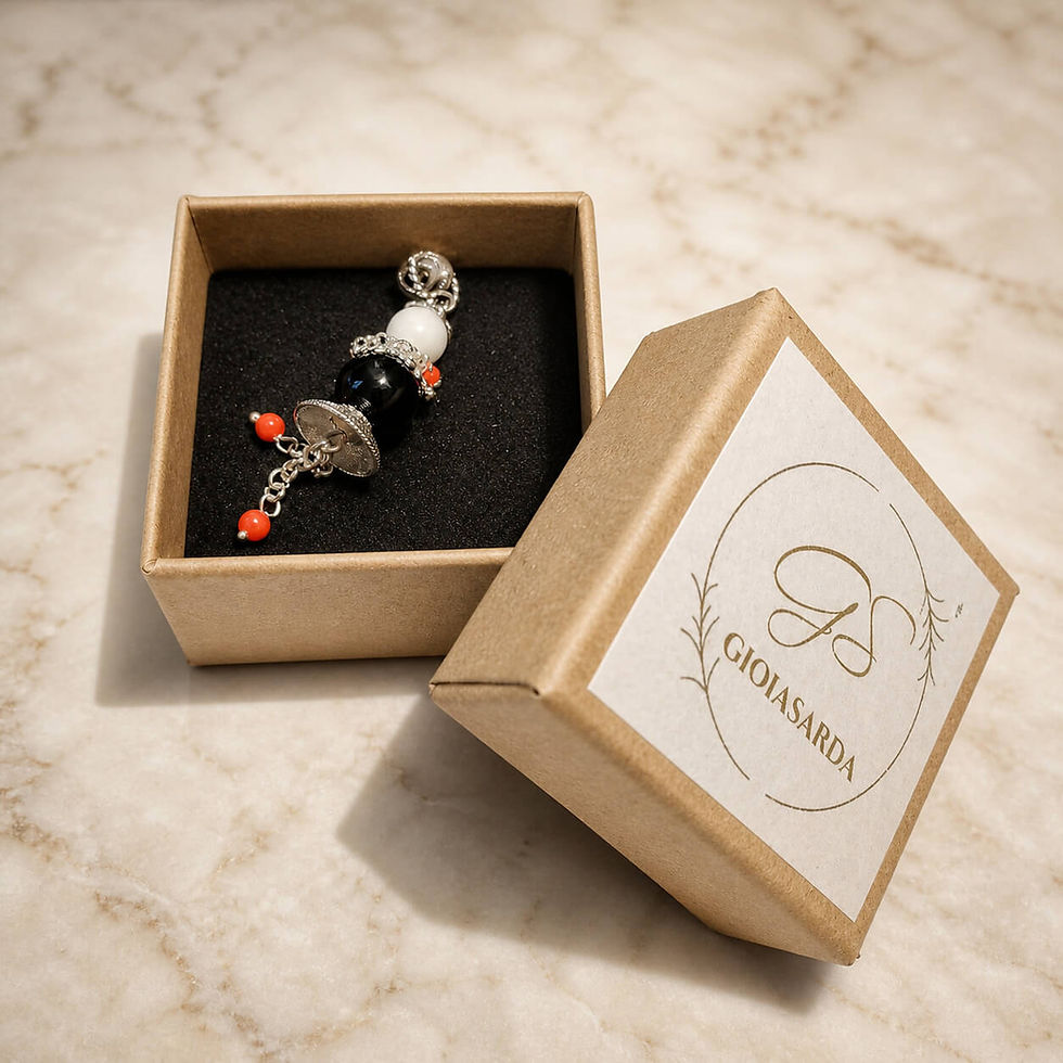 Miniatura: Ciondolo Sardo Artigianale Argento - BALLERINA