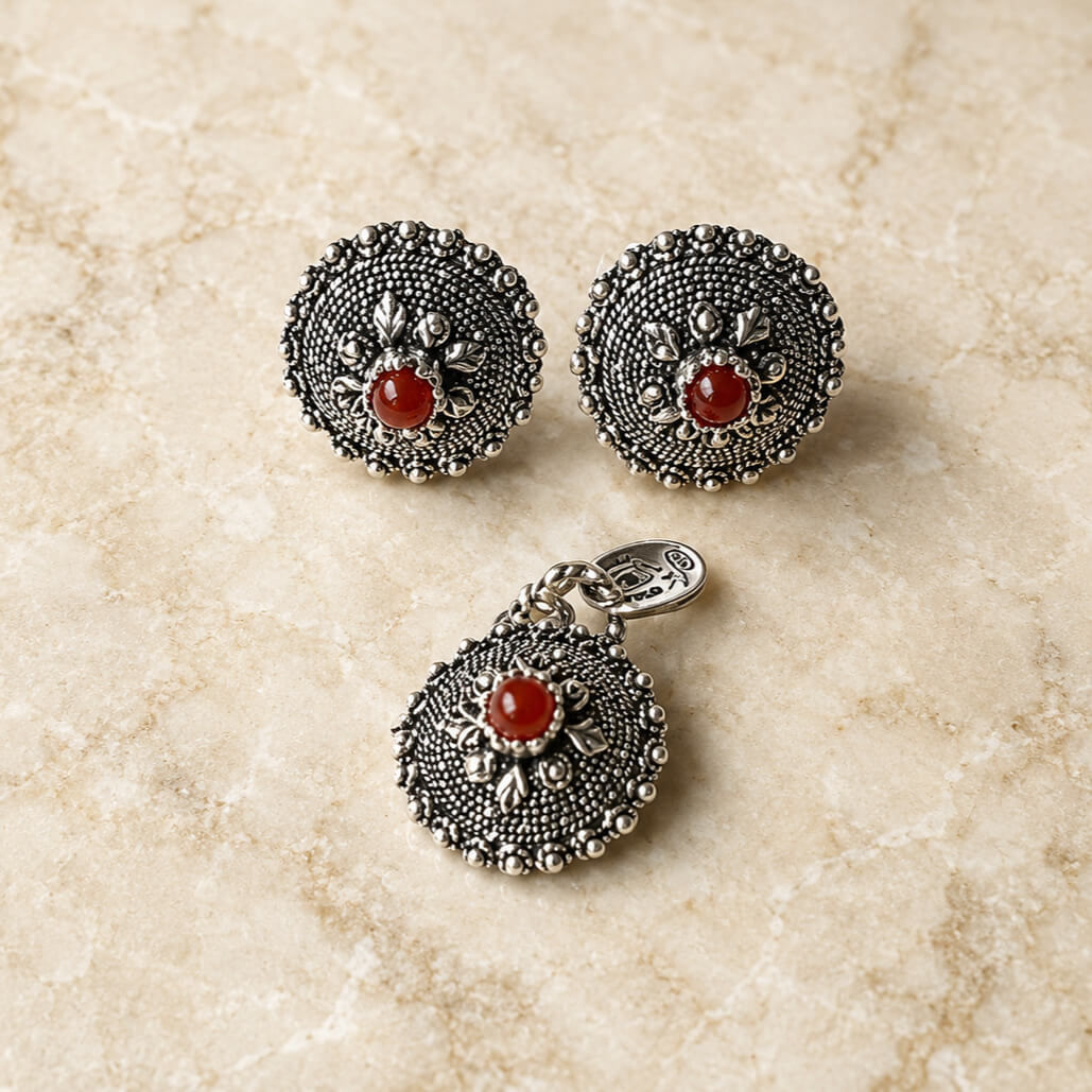 Parure Sarda Artigianale Argento - MAIS