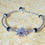 Miniatura: bracciale sardo argento e granato petunia