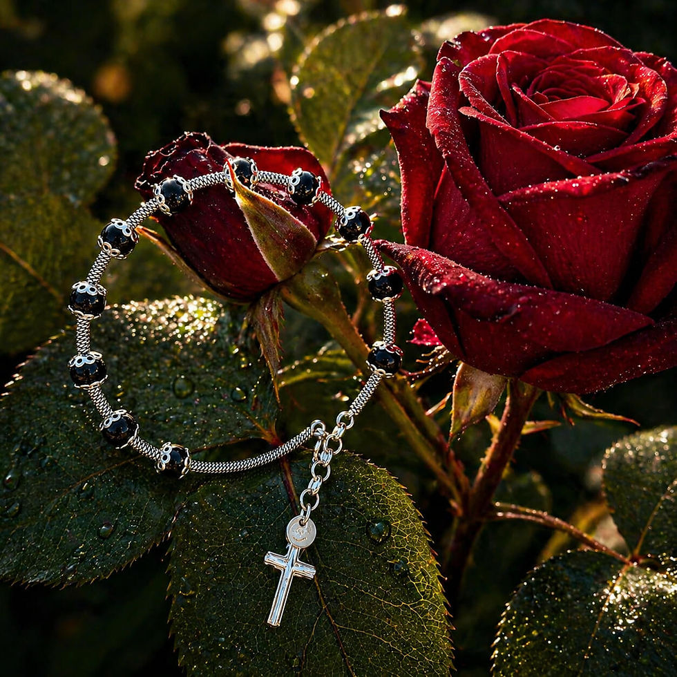 Miniatura: Bracciale Sardo Artigianale Argento - ROSA
