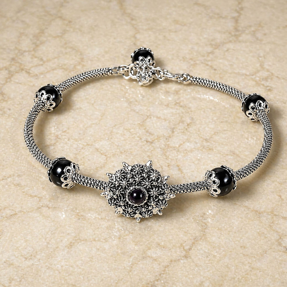 Miniaturbild: Sardisches handgefertigtes Silberarmband - PETUNIA