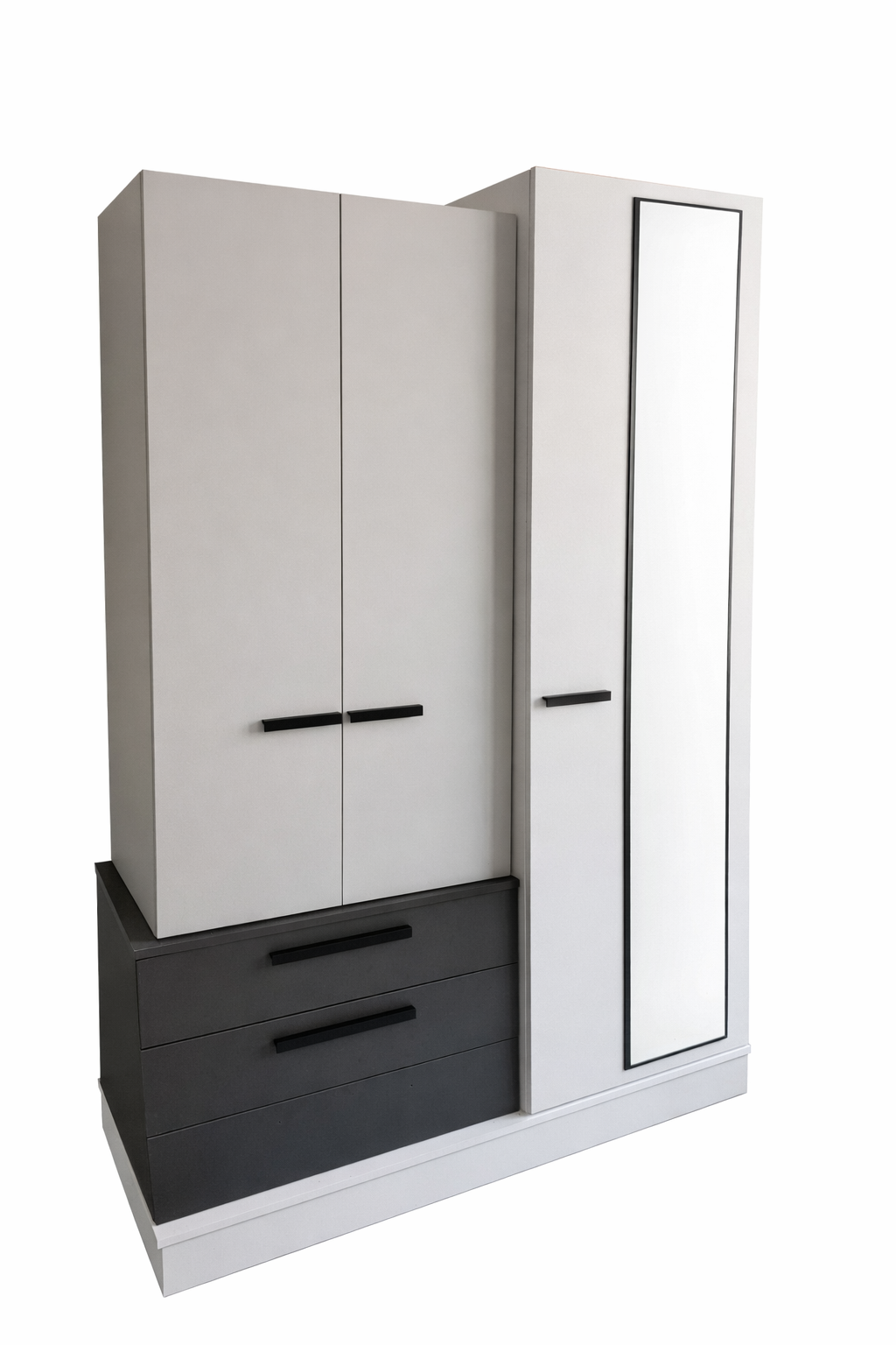 Aspendos 3 Kapaklı Dolap - %100 MDF