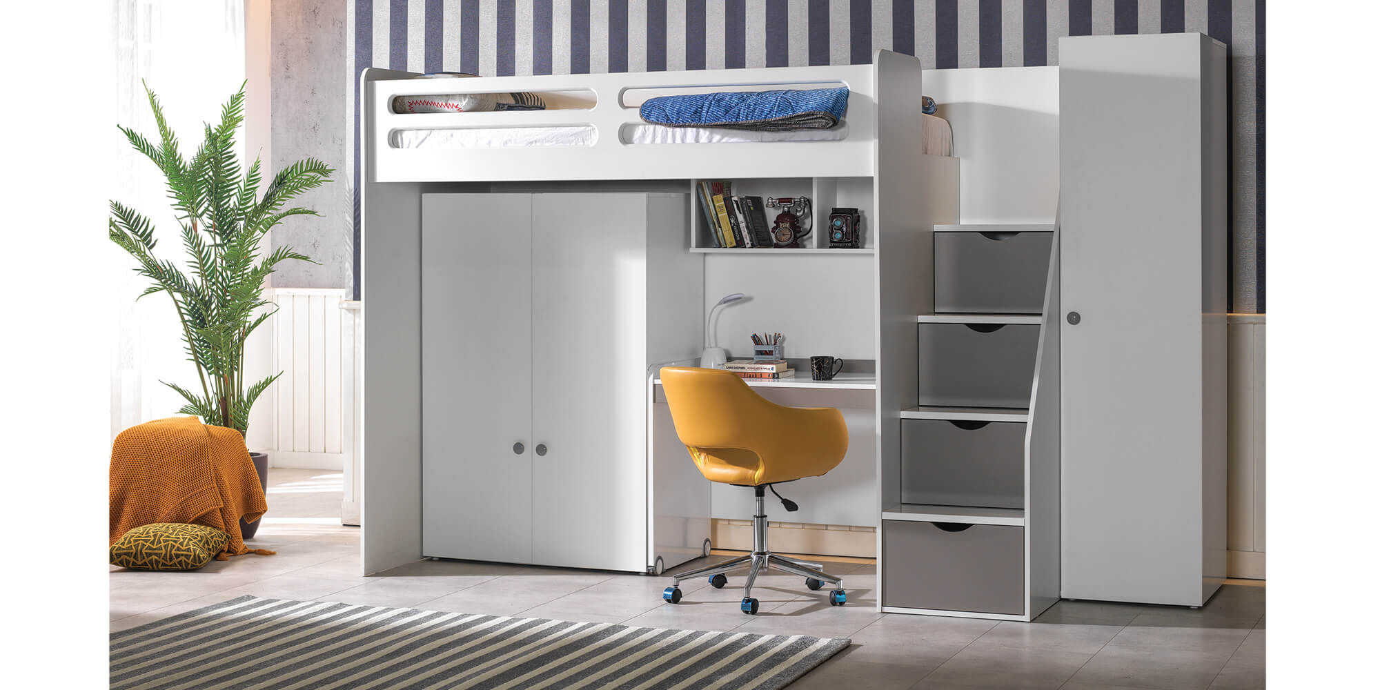 Puzzle 100x200cm Ranza (Ranza+Küçük Masa+Dolap)