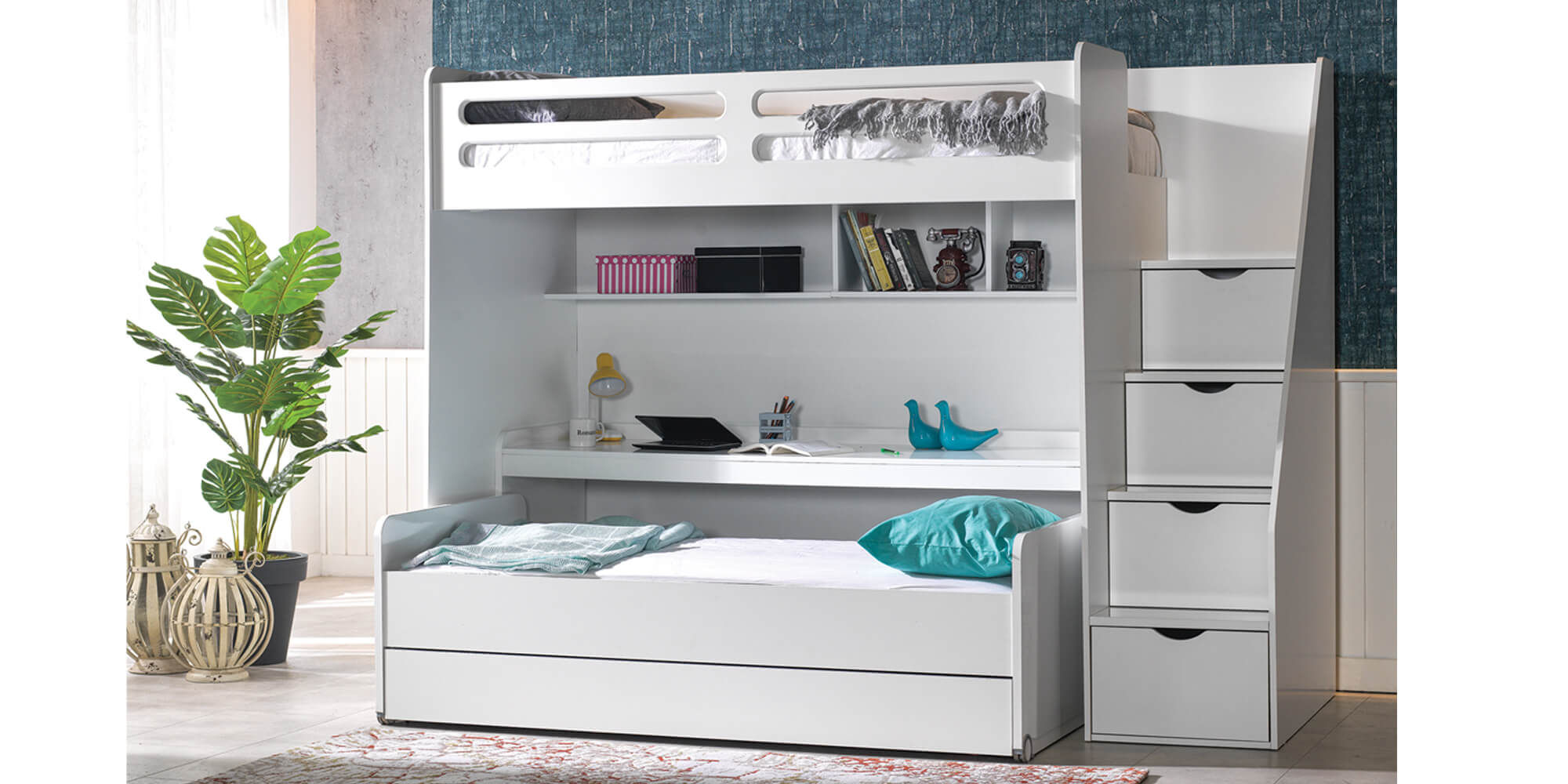 Puzzle 100x200 cm Ranza (Ranza+Büyük Masa+Karyola+Yavru)