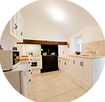 Fully equipped kitchen. All crockery, cutlery etc., a full-sized fridge, plus stove, oven, microwave and coffee pod machine.