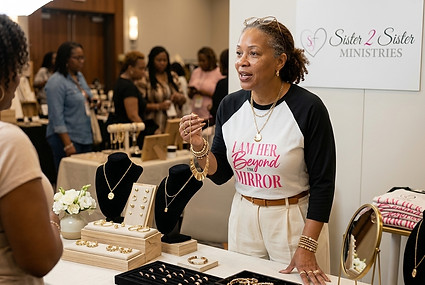Woman_holding_necklace_at_booth_202609010955.jpeg