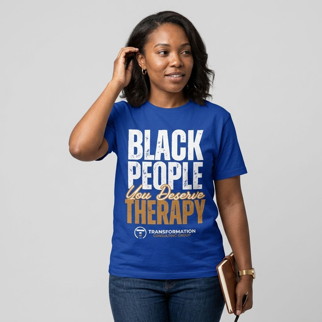 Black People Therapy Unisex T-shirt