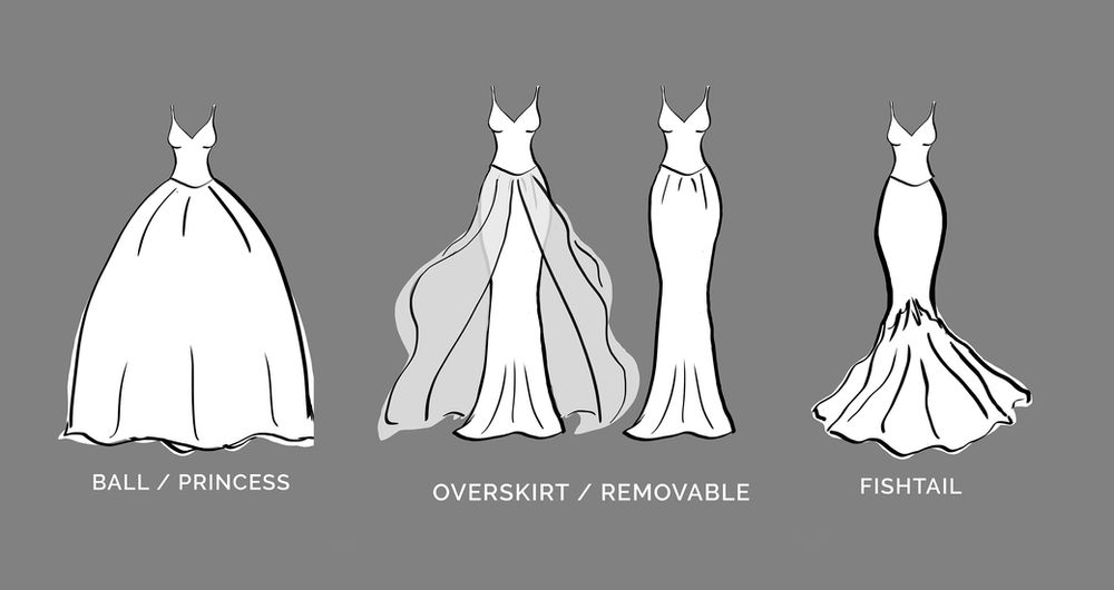 Wedding Skirts Types and Styles