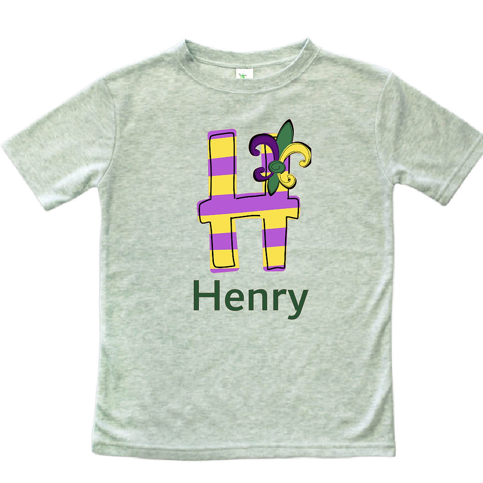 Thumbnail: MARDI GRAS NAME TEE