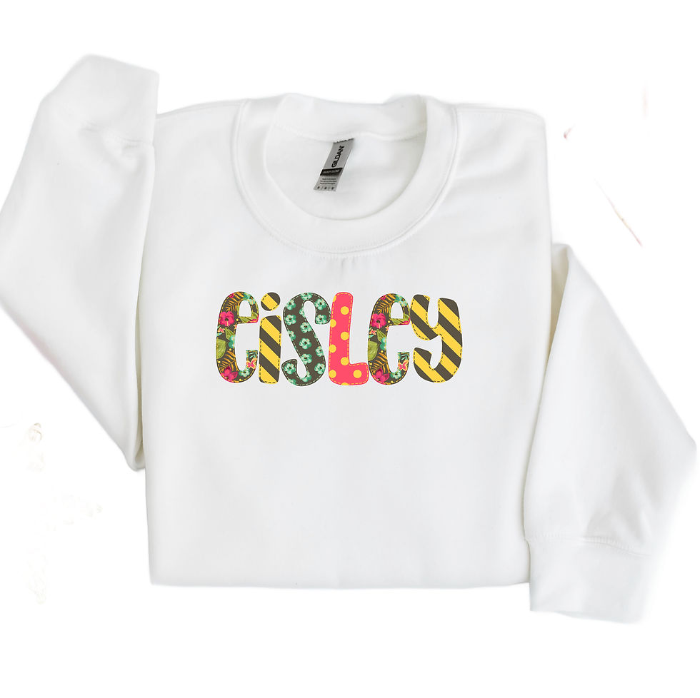 Thumbnail: Alphabet Soup Name Sweatshirt