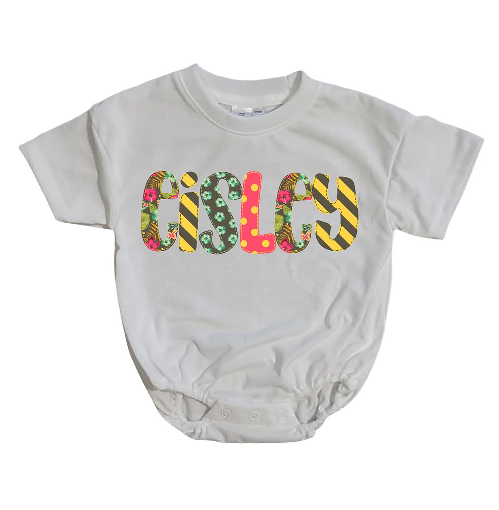 Thumbnail: Alphabet Soup Short Sleeved Bubble