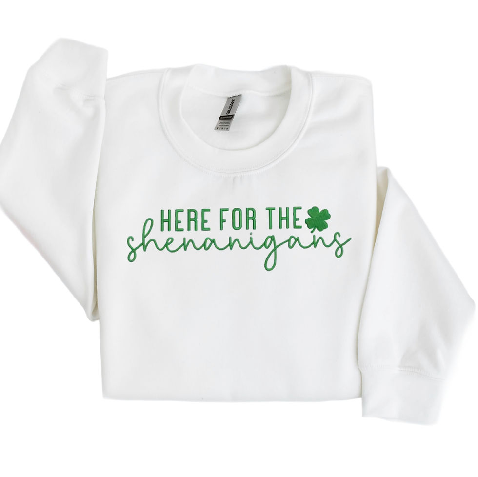 Thumbnail: Shenanigans Embroidered St Pats Sweatshirt Adult