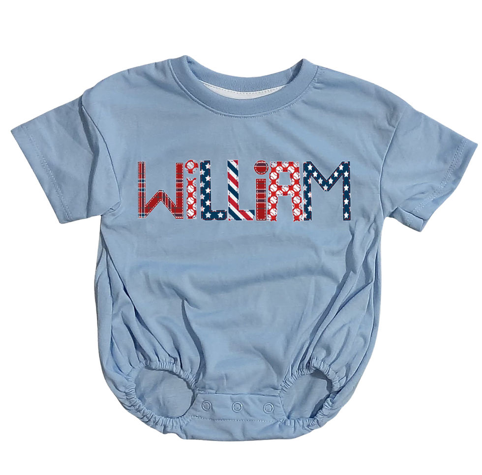 Thumbnail: Alphabet Soup Short Sleeved Bubble