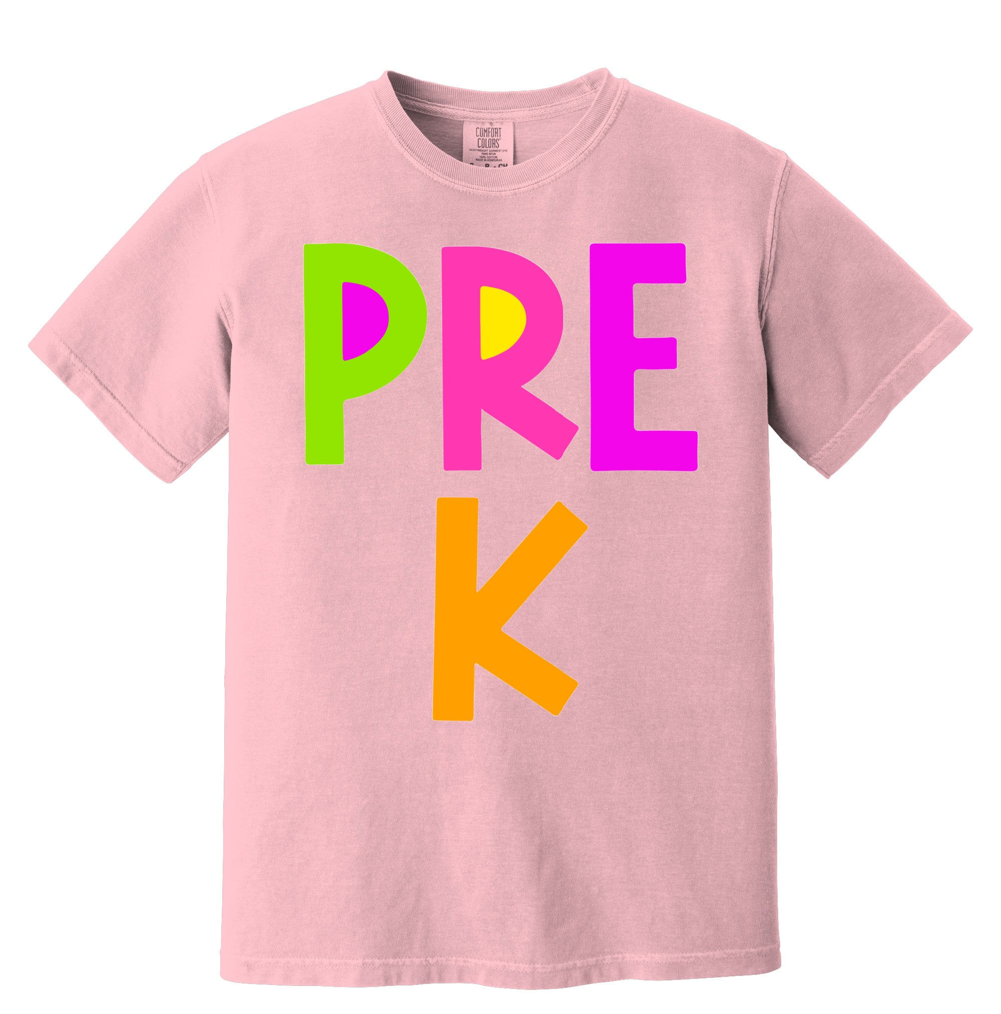 Pre K Brights Comfort Color Pink Tee* DTG* Back to School