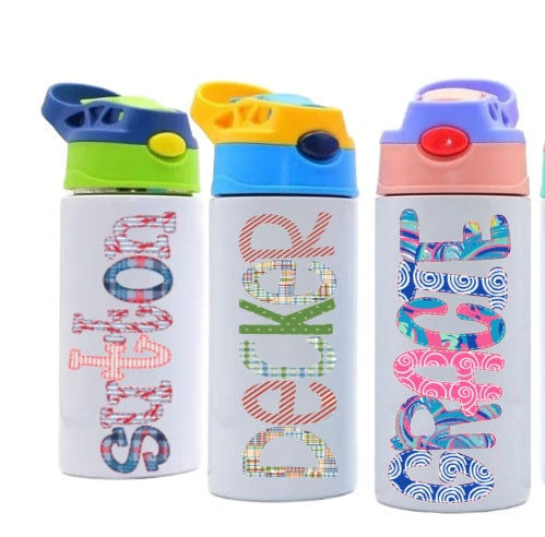 Thumbnail: Alphabet Soup Personalized Water Bottles