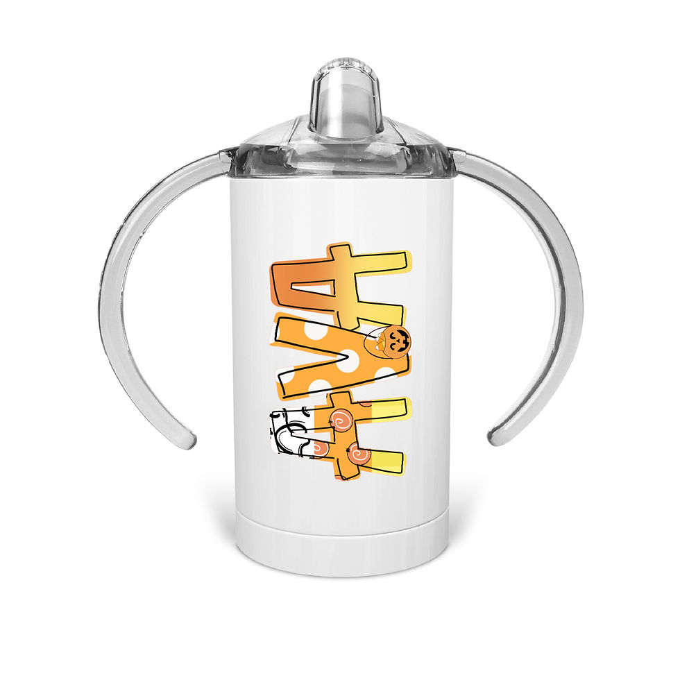 Thumbnail: Personalized Halloween Sippy Cups