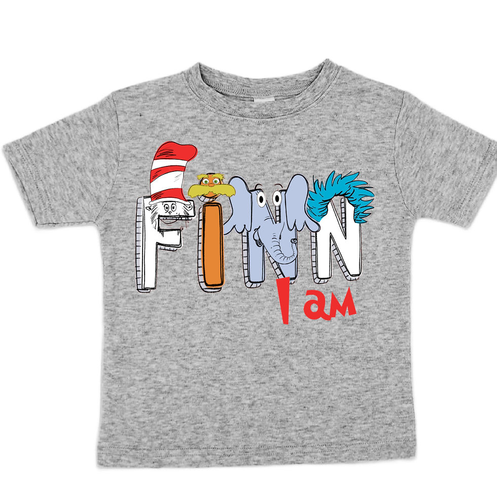 Thumbnail: Read Across America Personalized Name Tee