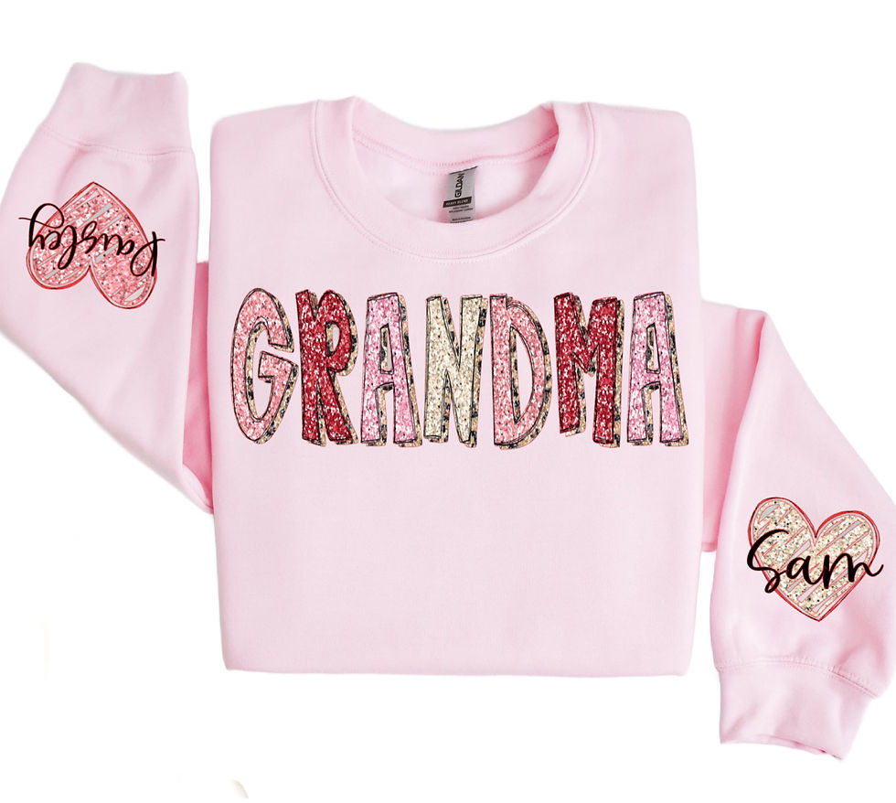 Thumbnail: Heart on My Sleeve Sweatshirt Mom Grandma