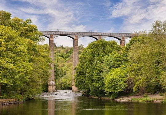 Aqueduct in Wrexham County Borough, Wales.