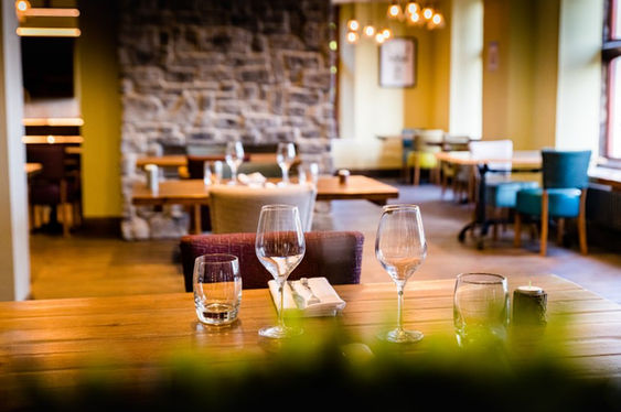Bar in Stonecross Manor Hotel in Kendal located in the South Lakeland district of Cumbria, England.