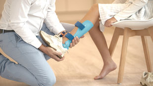 Injured leg