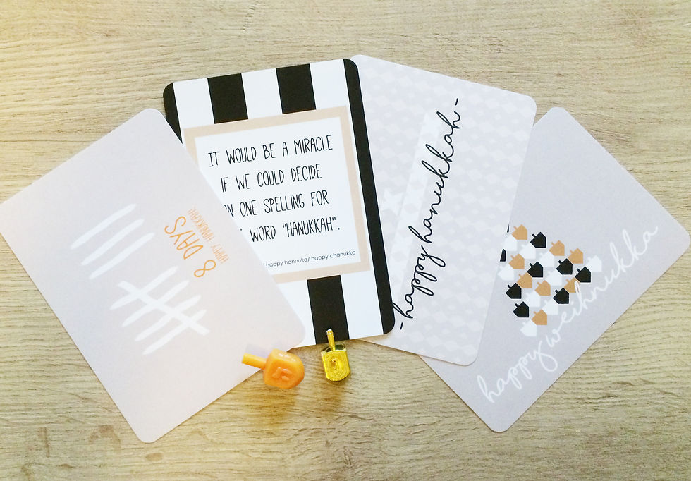 Miniaturbild: HAPPY HANUKKAH - 8 DAYS - POSTKARTE
