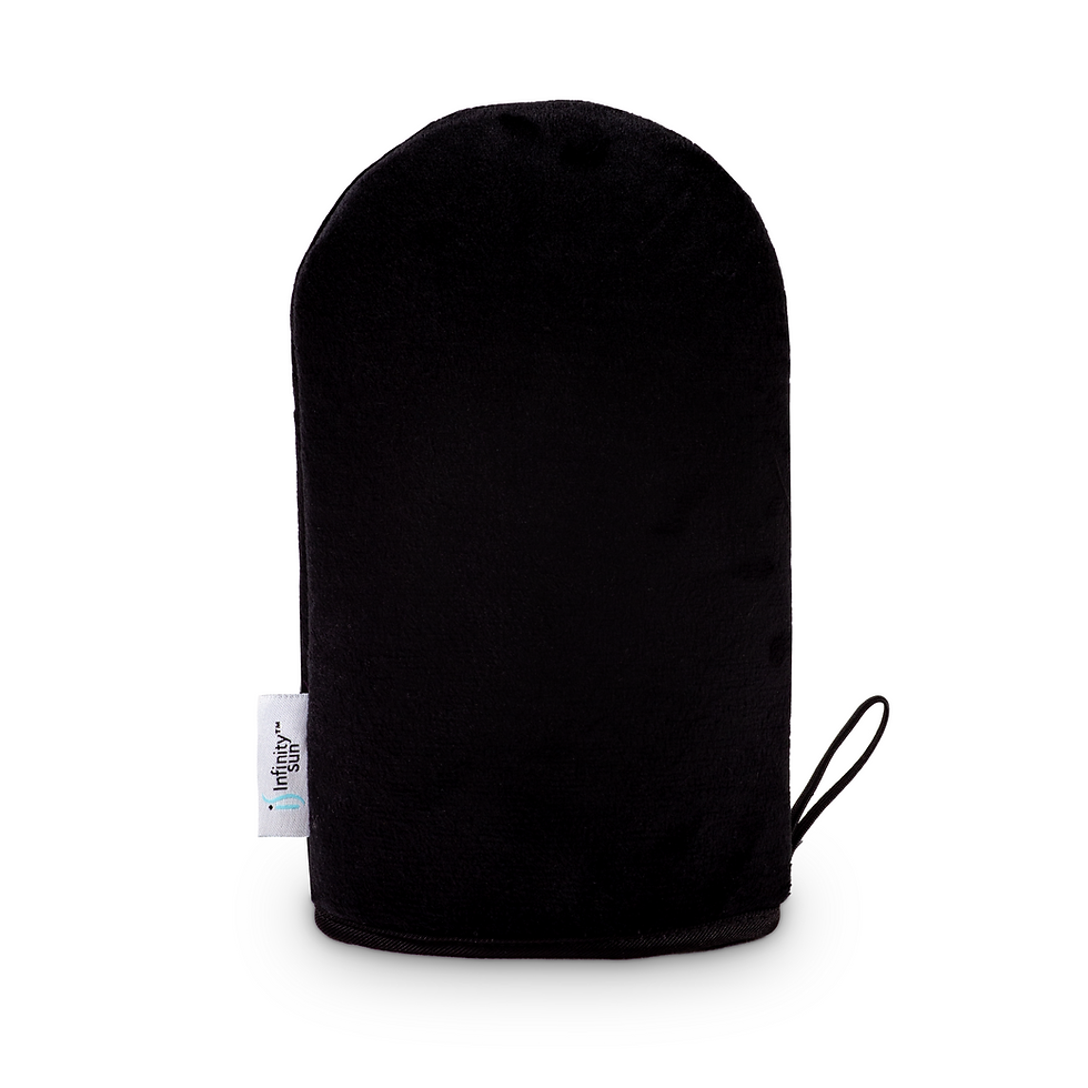 Black finishing powder mitt