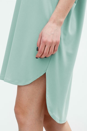 Woman in Mint Dress