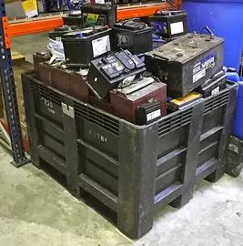 bennes pour batteries