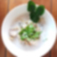 Coconut and banana blossom soup