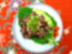 Fried beef with garlic and pepper