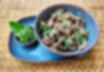 ★ Beef with green peppercorn and tree basil