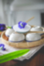 ★ Coconut and butterfly pea jelly